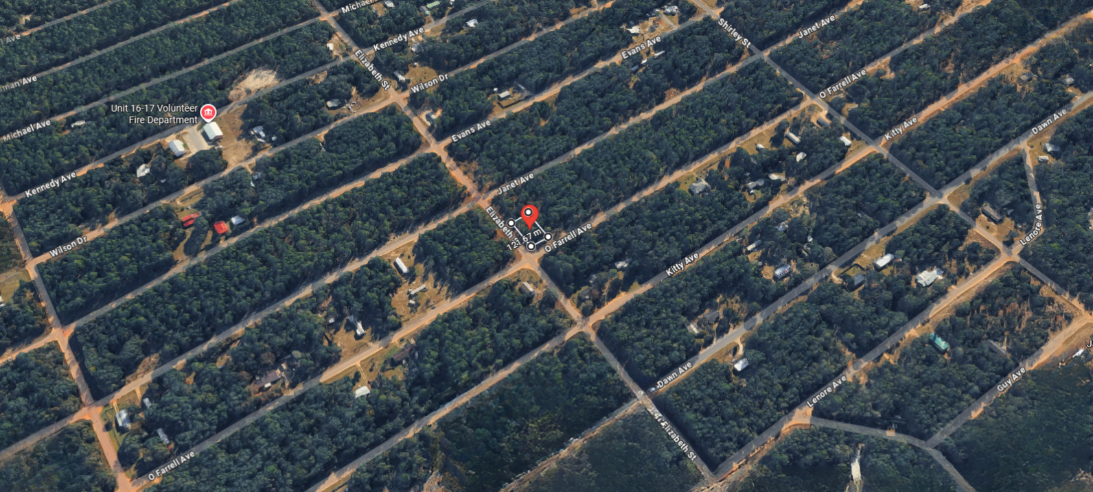 Lot Dimension Aerial View