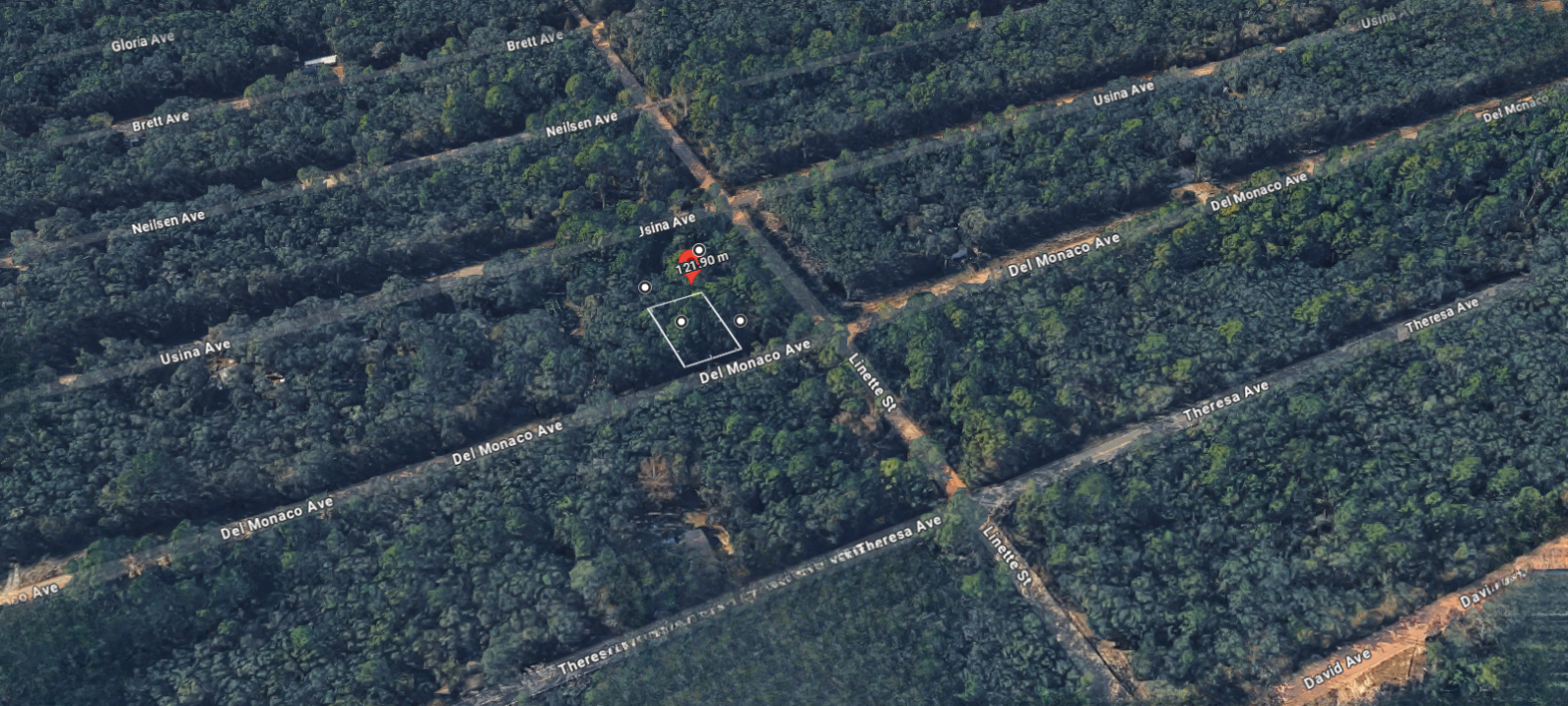 Lot Dimension – Aerial View